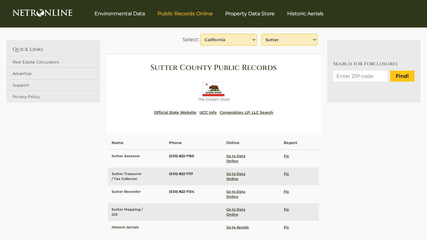 NETR Online • Sutter • Sutter Public Records, Search ...